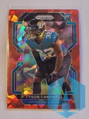 2021 Panini Prizm Rookie #384 Tyson Campbell RC Red Cracked Ice Jaguars